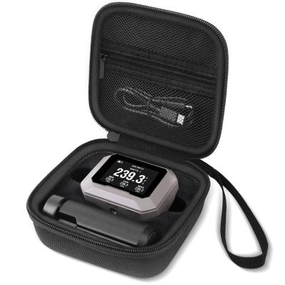 BliFulde Carrying Case for Garmin Xero C1 Pro Chronograph Ballistic Range Shooting, Custom-Insert Storage Holder with Mesh Pocket for USB Cable, Charging Adapter (Black)
