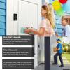 SEWENS Smart Door Lock Set for Home,with Fingerprint Scanner, Keypad Entry, App Control, Black view 2