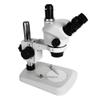 Microscope Kit 3.5X 7X 50X 100X Continuous Zoom Simul Focal Trinocular Stereo Microscope with 56 LED Ring Light for Phone PCB Soldering Repair Microscope Lens Adapters(Set 4 White) view 2