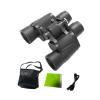 8X Mini Binoculars with Compass - Small Telescope for Bird Watching, Fishing, Travel - Portable & Multifunctional - Clear View - Rubber Material - Includes Storage Bag & Cleaning Cloth view 1
