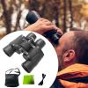 8X Mini Binoculars with Compass - Small Telescope for Bird Watching, Fishing, Travel - Portable & Multifunctional - Clear View - Rubber Material - Includes Storage Bag & Cleaning Cloth view 4