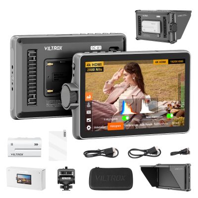 VILTROX DC-A1 2800nit 4K 60fps On-Camera Field Monitor, 7 inch HDMI 2.0 High-Bright Touchscreen, External Screen for Canon Nikon Sony Camera