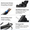 Printer Power Cord for HP OfficeJet Pro 8125e 8135e 8139e 9125e 9135e 9730e 8015e for HP DeskJet 2855e 2827e 4255e 4155e 4227e 2755 4158 Printer for JBL PartyBox 320 310 110 100 120 200 Speaker 6.5 FT view 4