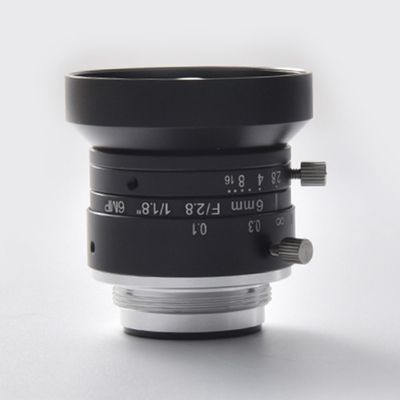 FA 6mm Focal Length Machine Vision Lens, Industrial Camera C Interface Lens, 6 Million Pixels 1/1.8 Low Distortion Industrial Lens (HT0628C-6MP)