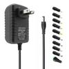 12V 1.5A Switching Power Supply Adapter AC 100-240V 50-60Hz to DC 12V 1.5A Power Supply AC Adapter with 5.5x2.5mm Plug and 10 Sizes of Tips DC 12 Volt 18W Transformer Converter view 1