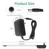 12V 1.5A Switching Power Supply Adapter AC 100-240V 50-60Hz to DC 12V 1.5A Power Supply AC Adapter with 5.5x2.5mm Plug and 10 Sizes of Tips DC 12 Volt 18W Transformer Converter view 3