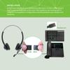 IPD Phone Headset for Office and Call Center Wired QD to RJ9, IPH-215 binaural-Compatible with Polycom VVX,Avaya,Nortel,NEC,Fanvil,Mitel landline Phones view 3