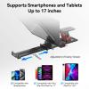 Desview P17 Portable Teleprompter for Camera Video Recording, Foldable Auto-Scrolling Prompter with Wireless Remote Sunshade & Tripod Mount Compatible with iPhone Android Tablet view 3