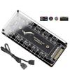 5V 3 pin ARGB RGBW Cable for A-SUS Aura SYNC RGB 10 Hub, Splitter SATA Power Extension Cable Adapter LED Strip Light PC RGB Fan Cooler view 2