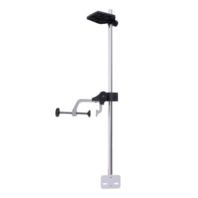 Universal Portable Transducer Bracket with Fish Finder Mount Portable 360 Adjustable Rotating Clamp Bracket Transducer Mount Transducer Pole Mount for Boat Canoe Kayak Fishing