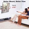 Full Motion TV Wall Mount, Corner Wall Mount Bracket with Swivel Tilt Arm, Fits VESA 400x400mm, 77 lbs Max, Universal TV Mount for LED Monitors Flat Screens for 26-55 Inch TVs view 2