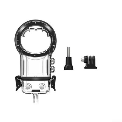 Invisible Dive Housing Case for Insta360 X5 with Bracket 50m Waterproof Shell Transparent PC Construction Underwater Camera Protector for Deep Sea Diving Photography Adventure Exploration