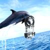 Invisible Dive Housing Case for Insta360 X5 with Bracket 50m Waterproof Shell Transparent PC Construction Underwater Camera Protector for Deep Sea Diving Photography Adventure Exploration view 2