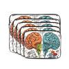 Left and Right Brain Functions Laptop Case 17 inch, TSA Laptop Sleeve Shockproof Protective Notebook Case Water Resistant Computer Carrying Cover Briefcase Handbags Men Women Computer Bag view 2