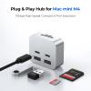 Mac mini M4 Dock, MiniPack Expansion Dock, 6-in-1 Aluminum Mac mini M4 Hub with 2xUSB A 10Gbps, 2xUSB C 10Gbps, SD/TF Card Readers with High-Speed Data Transfer & Multi-Device Connectivity view 2