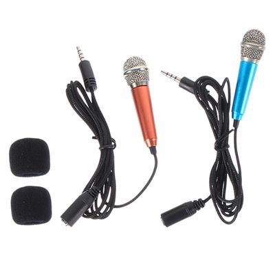 BESPORTBLE 2pcs Mini Microphones for Smartphone Lightweight Portable Phone Mic for Recording Easy Plug and Play Compatible with Tablets Laptops for Family Videos Important Moments