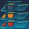WINTOO Red Lens Glasses Blue Light Glasses Men Women - 99.9% Blue Green Blocking for Computer, Gaming, TV, Phone Screens view 4