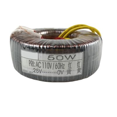 AJDFVHJF 50W toroidal Transformer 12V15V18V20V24V25V28V30V Power Amplifier Transformer Audio Power Supply Voltage(25V,240V)