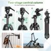 ULANZI JJ06 GlideGo Carbon Fiber Video Tripod, Dual 360 Pan Head, 73.6 inch Max Height, 11 lb Load, Quick Release Plate view 2