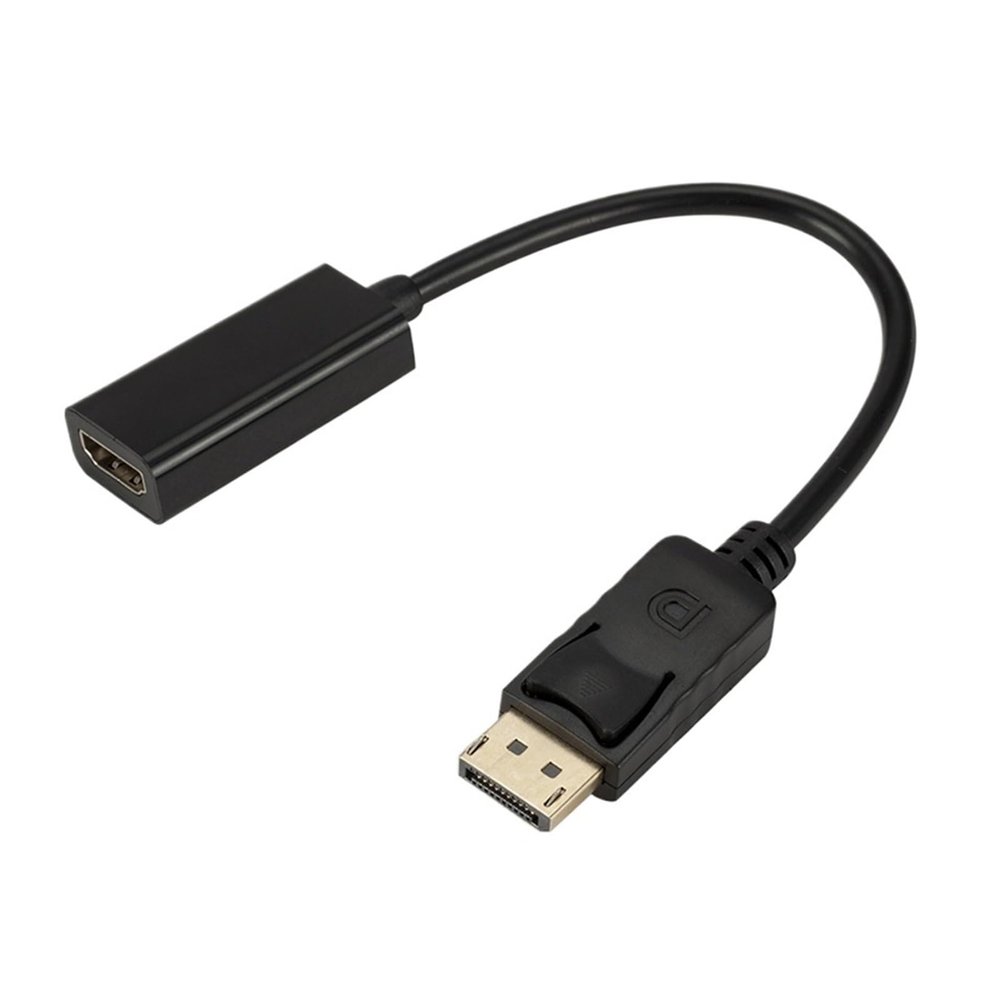 LINGQE 4K DisplayPort to HDMI-Compatible Adapter Male DP to Female HDMI-Compatible Cable Converter Video for HD TV PC Projector(White)