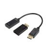 LINGQE 4K DisplayPort to HDMI-Compatible Adapter Male DP to Female HDMI-Compatible Cable Converter Video for HD TV PC Projector(White) view 2