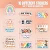 10pcs Social Justice Stickers Sheet, Empowering Inclusive Vinyl Decals for Activists, Teachers, Human Rights Advocates, Waterproof, UV-Resistant for Laptop, Water Bottle, Journal, Notebook view 2