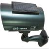 Solar Powered Dummy Fake Security Camera Bullet CCTV Surveillance with Simulated LED Realistic Red Flashing Light and Security Warning Sticker Decal Indoor Outdoor, 4 Pack view 2