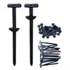 100PCS Nylon Cable Ties Heavy Duty Black Self-Locking Zip Ties for Repairs Household Projects Wire Fastening Strong Plastic Straps Easy Installation,9x2x0.5cm view 1