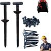 100PCS Nylon Cable Ties Heavy Duty Black Self-Locking Zip Ties for Repairs Household Projects Wire Fastening Strong Plastic Straps Easy Installation,9x2x0.5cm view 4