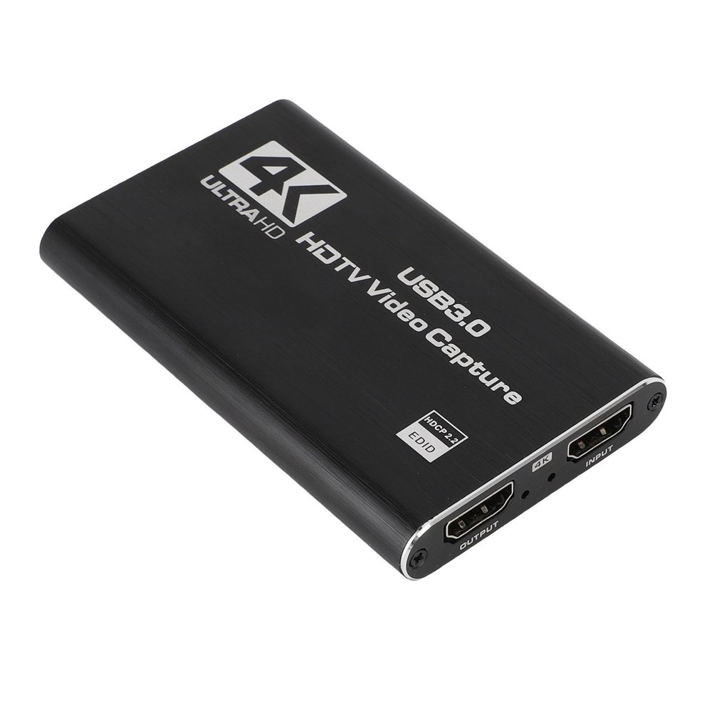 4K HD Multimedia Interface Card, Video Loop Out 1080P, USB 3.0 Streaming for Online Meetings, Twitch, Compatible with Wins 7 8 10, OS X