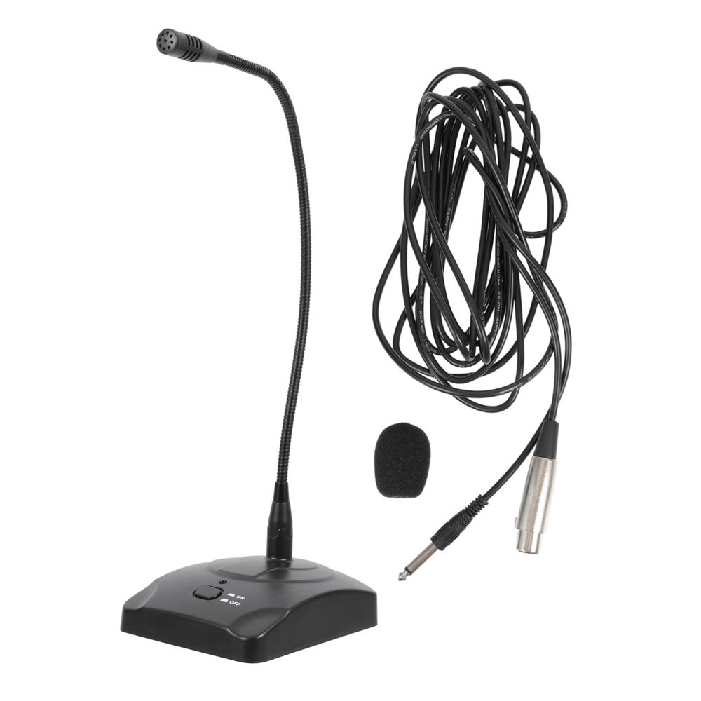 BESPORTBLE Computer Condenser Mic Gooseneck Microphone Plug and Play Cable Heart-Shape Mode for Podcasting Conference