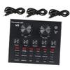 BESPORTBLE 1 Set Professional Live Sound Card Mixer with USB Connectivity for Mobile and Computer Condenser Microphone Kit for Streaming and Recording Easy Setup Voice Change Options view 1