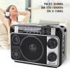 Portable AM FM SW Radio Player, Speaker, Compact and Lightweight for Fishing, Camping, Music Playback with USB, TF Card (US Plug) view 2