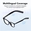 AI Translation Glasses, 118 Languages Real Time Multilingual Support Clear Lens, for Men Women, for Travel Meeting Trade Business view 4