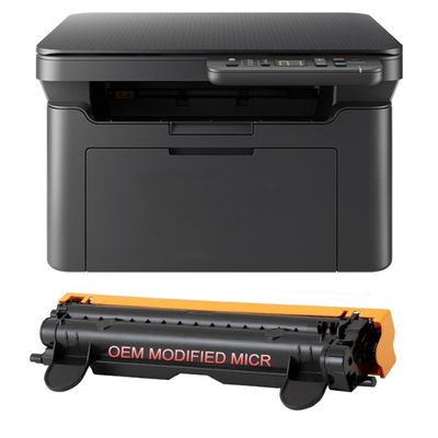 MA2000W Multifunctional Monochrome Laser Check Printer (Print/Copy/Scan), Bundle with RT OEM Modified TK-1242 MICR Toner Cartridge for Printing Payroll and Business Checks