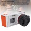 4K Digital Camera, 50X Zoom 70MP Video Camcorder Auto Focus with Double Screen and Flash for Photography, Portable Wide Angle Selfie Cameras for Travel (White) view 3