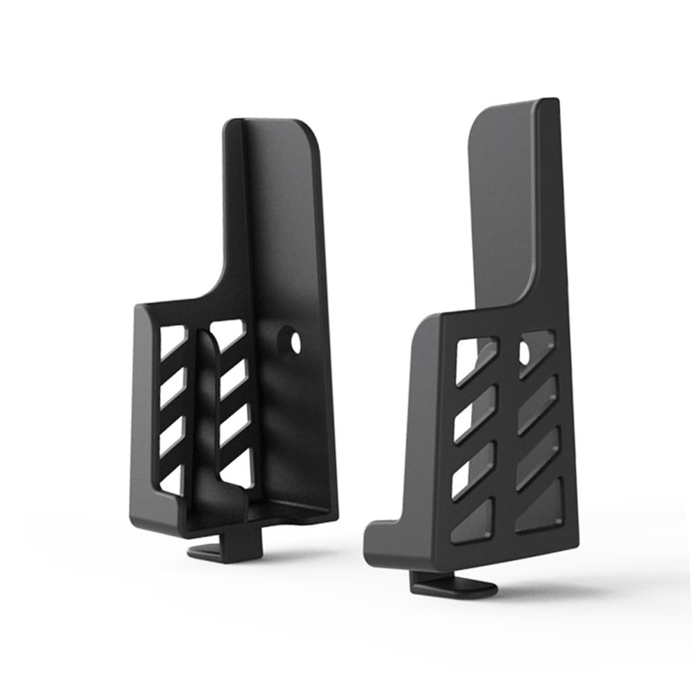 Lurrose Tablet and Mobile Phone Wall Bracket Wall-Mounted Phone Holder Adjustable Tablet Stand Black