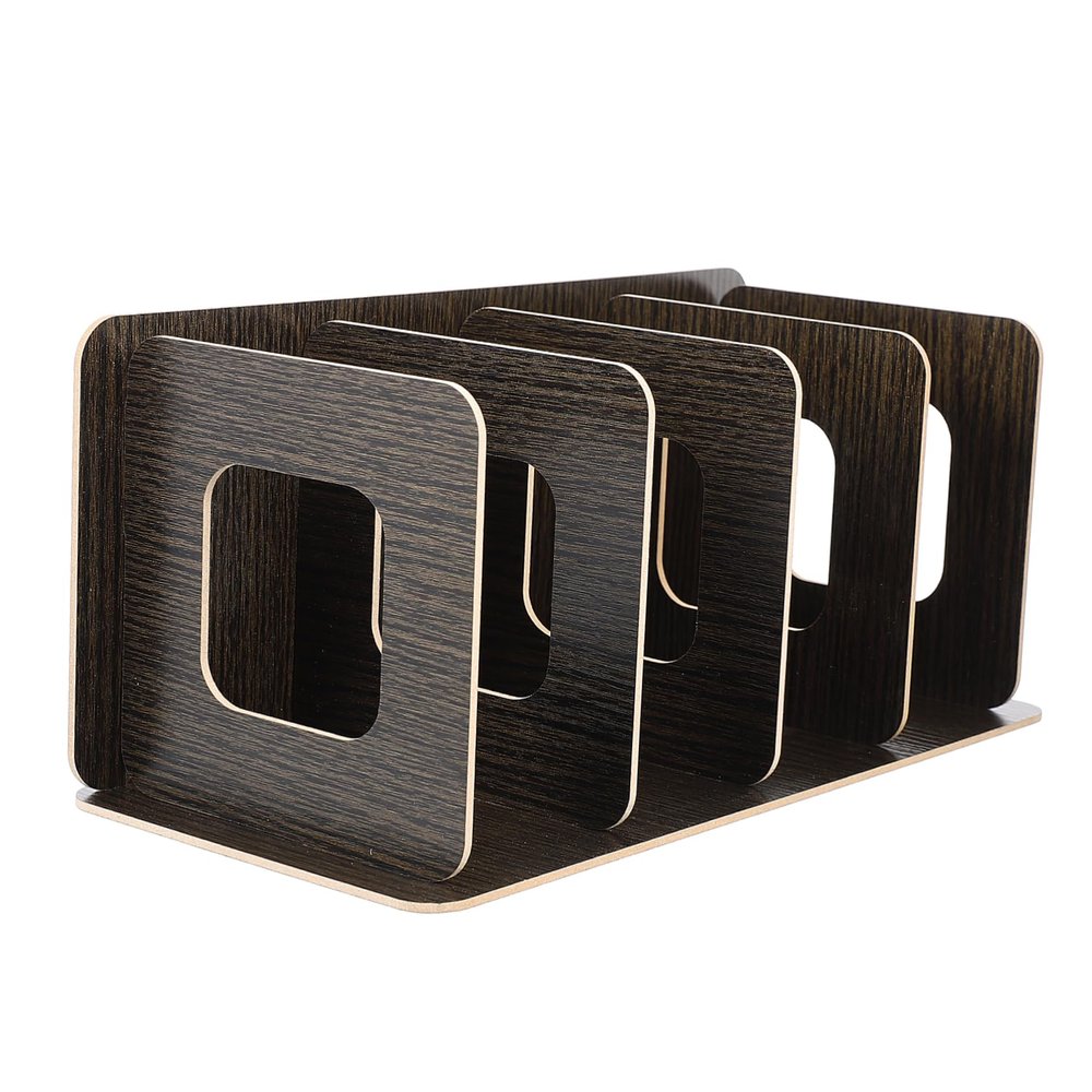 DIYEAH 1pc Desktop CD Storage Box Stylish Organizer Rack for Disc Durable and Lightweight Files Container for Office and Home Neat Design for Efficient Storage