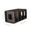 DIYEAH 1pc Desktop CD Storage Box Stylish Organizer Rack for Disc Durable and Lightweight Files Container for Office and Home Neat Design for Efficient Storage view 2