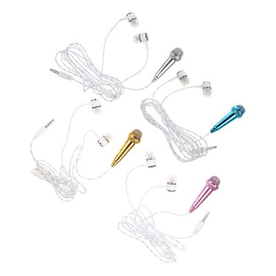BESPORTBLE 4pcs Microphone Small Portable Phone Microphone for Singing Podcasting Interviews Video Blogging Easy to Use Smartphone
