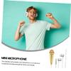 BESPORTBLE 4pcs Microphone Small Portable Phone Microphone for Singing Podcasting Interviews Video Blogging Easy to Use Smartphone view 4
