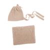 BESPORTBLE 1 Set Blanket with Hat Newborn Swaddle Photography Prop Soft and Breathable Blanket for view 1