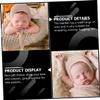 BESPORTBLE 1 Set Blanket with Hat Newborn Swaddle Photography Prop Soft and Breathable Blanket for view 3