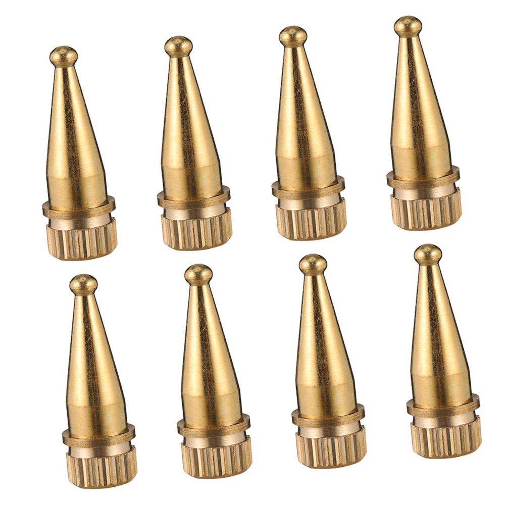 FONDOTIN 8pcs Speaker Spike Feet Pad Replacement Copper Speaker Stands Isolation Feet for Amplifier