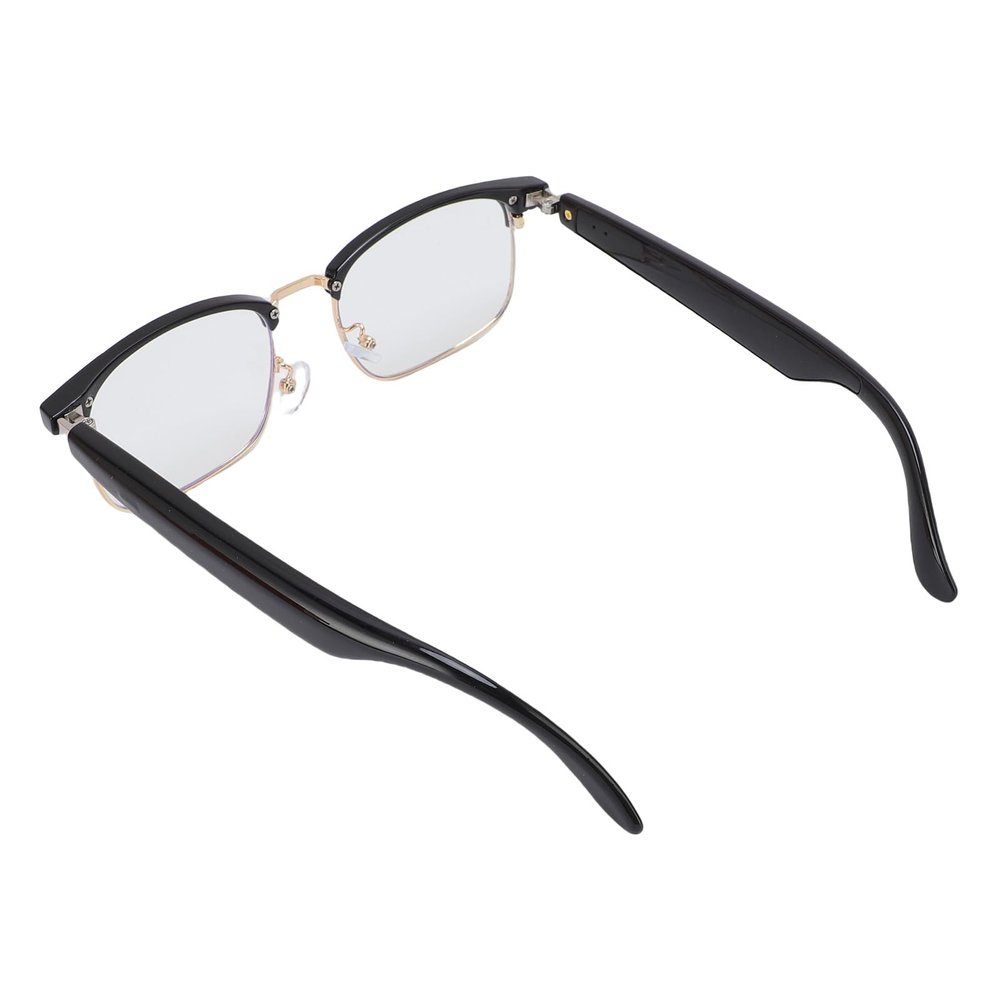AI Translation Glasses V5.3 Built in Mic Speaker Polarized Translator Glasses with Magnetic Lenses 150 Languages Gold Frame for International Travel Business Negotiations