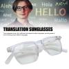 Translation Glasses, with 100 Languages Real Time Translation Device, Multifunctional Smart Glasses for Men Women (White) view 2