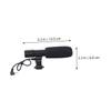 Lurrose 1PC High Sensitivity Interview Microphone for DSLR Camera Camcorder Dual Head Mic with Long Standby for Vlogging Easy to Fix with Standard Hot Shoe for Filmmakers and Photographers view 2
