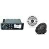 Fusion MS-RA70 Source Unit w/Clarion CMS-651-CWB 6.5-inch Coaxial Marine Speakers (Includes White & Black Classic Grilles) view 1