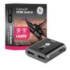 GE 2-Device 8K HDMI Switch, HDMI 2.1, Supports 8K@60Hz & 4K@120Hz, Dolby Atmos, HDCP 2.2, LED Indicator, USB-C Powered, Premium Aluminum Housing, 81660 view 1