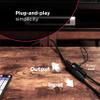 GE 2-Device 8K HDMI Switch, HDMI 2.1, Supports 8K@60Hz & 4K@120Hz, Dolby Atmos, HDCP 2.2, LED Indicator, USB-C Powered, Premium Aluminum Housing, 81660 view 4